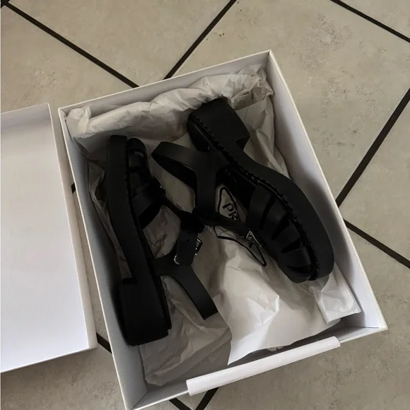 Prada Black Sandals - Picture 2 of 7